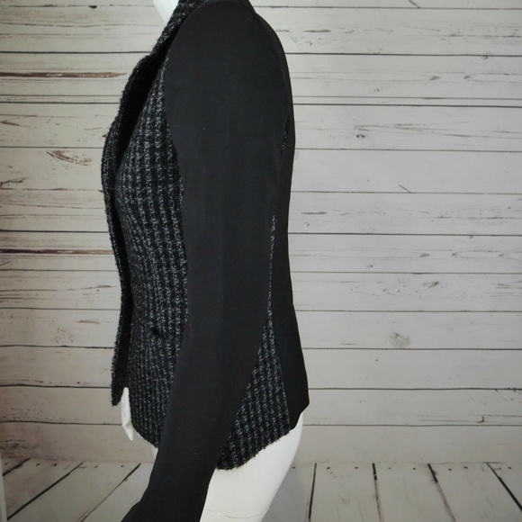 BALENCIAGA PARIS WOOL SILK TWEED CAREER BLAZER - Picture 5 of 8